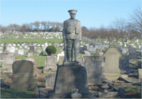 Click Here. The Soldier in Burnley Cemetery